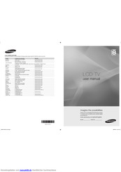 Samsung LE52A856 Handbuch