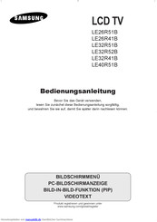 Samsung LE32R51B Bedienungsanleitung