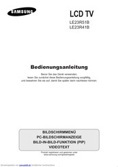 Samsung LE23R41B Bedienungsanleitung