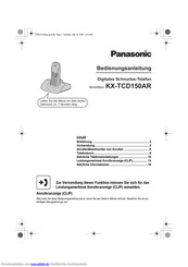 Panasonic KXTCD150AR Bedienungsanleitung