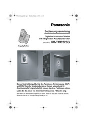 Panasonic KX-TCD220G Bedienungsanleitung