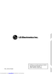 LG WD-1439(0~9)TD Bedienungsanleitung