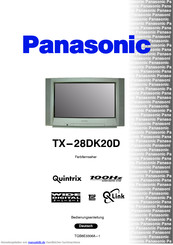 Panasonic TX-28DK20D Bedienungsanleitung