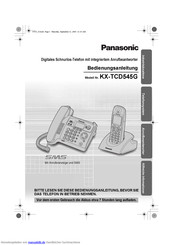 Panasonic KX-TCD545G Bedienungsanleitung