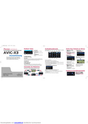 Pioneer AVIC-X3 Kurzanleitung