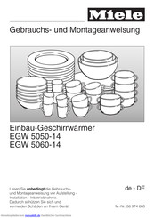 Miele EGW 5060-14 Gebrauchsanweisung Und Montageanweisung