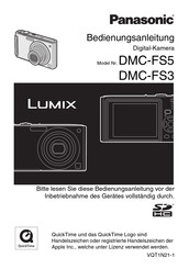 Panasonic Lumix DMC-FS3 Bedienungsanleitung