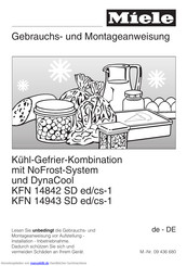 Miele KFN 14943 SD ed/cs-1 Gebrauchs- Und Montageanweisung