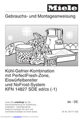 Miele KFN 14827 SDE ed Gebrauchs- Und Montageanweisung
