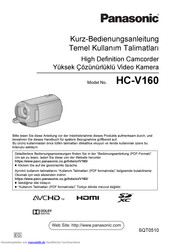 Panasonic HC-V160 Bedienungsanleitung