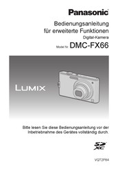 Panasonic Lumix DMC-FX66 Bedienungsanleitung
