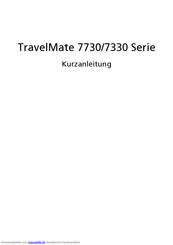 Acer TravelMate 7730 Serie Kurzanleitung