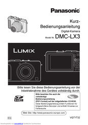 Panasonic LumixDMC-LX3 Bedienungsanleitung