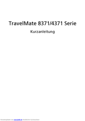 Acer TravelMate 8371 Serie Kurzanleitung