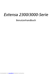 Acer Extensa3000 Series Benutzerhandbuch