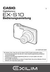 Casio EX-S10 Bedienungsanleitung