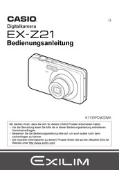 Casio EX-Z21 Bedienungsanleitung