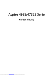 Acer Aspire 4935 Serie Kurzanleitung