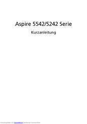 Acer Aspire 5542 Serie Benutzerhandbuch