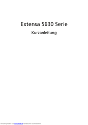 Acer Extensa 5630 Serie Kurzanleitung