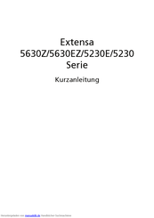 Acer Extensa5630Z Kurzanleitung
