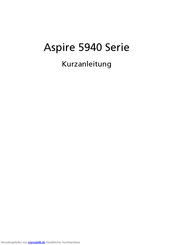 Acer Aspire 5940 Serie Kurzanleitung
