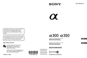 Sony DSLR-a300 Gebrauchsanleitung