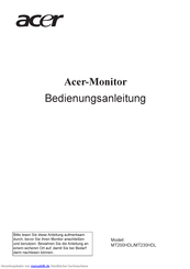 Acer MT200HDL Bedienungsanleitung