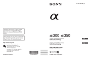 Sony DSLR-a300 Gebrauchsanleitung