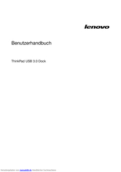 Lenovo ThinkPad USB 3.0 Dock Benutzerhandbuch