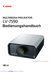 Canon LV-7590 Bedienungshandbuch