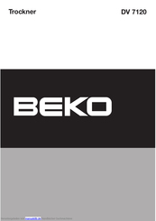 Beko DV 7120 Bedienungsanleitung