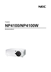 NEC NP4100 Benutzerhandbuch