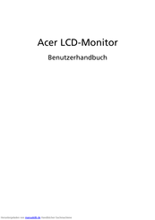 Acer V183HV Benutzerhandbuch