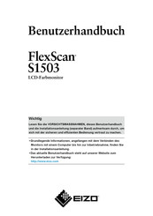 Eizo FlexScan S1503 Benutzerhandbuch