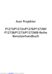 Acer P1373WB-Reihe Benutzerhandbuch