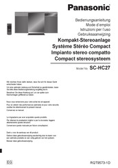 Panasonic SCHC27EC Bedienungsanleitung