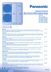 Panasonic WH-MDC09C3E8 Bedienungsanleitung