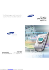 Samsung SGH-S100 Bedienungsanleitung