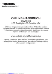 Toshiba 24W1343G Online-Handbuch