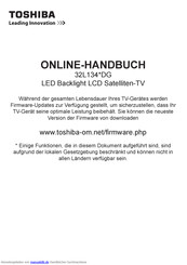 Toshiba 32L134*DG Online-Handbuch