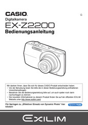 Casio EX-Z2200 Bedienungsanleitung