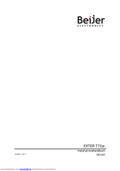 Beijer Electronics EXTER T70sr Installationshandbuch