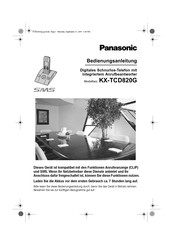 Panasonic KX-TCD820G Bedienungsanleitung