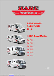 Kabe TravelMaster TM 740 Bedienungsanleitung