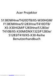 Acer S1383WHne Benutzerhandbuch