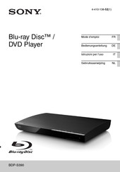 Sony BDP-S390 Bedienungsanleitung