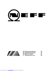 NEFF t 44d85 n0 Gebrauchsanleitung