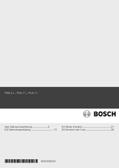Bosch PIE6..T1-Serie Gebrauchsanleitung
