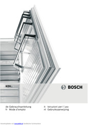 Bosch KDV.. Gebrauchsanleitung